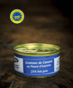 Grattons de canard au piment d'Espelette